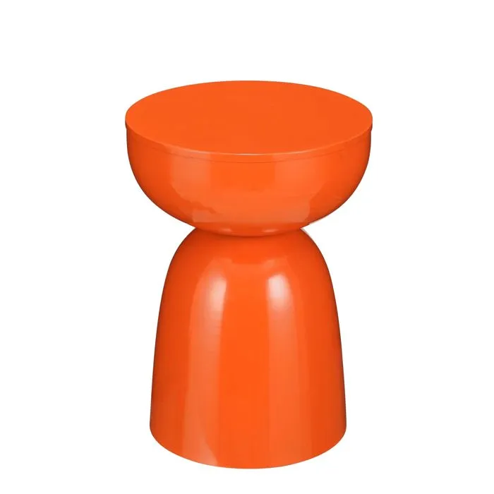 Mica Decorations Table D'Appoint Orange H45xl32xl32cm