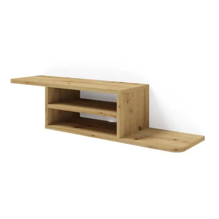 Meuble Tv Suspendu "dedal" - Beige - L 90 Cm