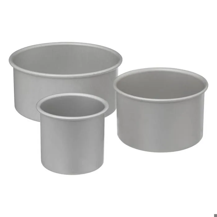 Lot 3 Moules À Gâteaux Bord Haut En Aluminium - 5five