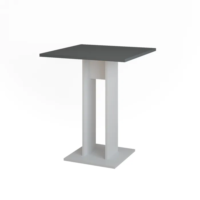 Vicco Table à manger blanc/anthracite 65x65cm