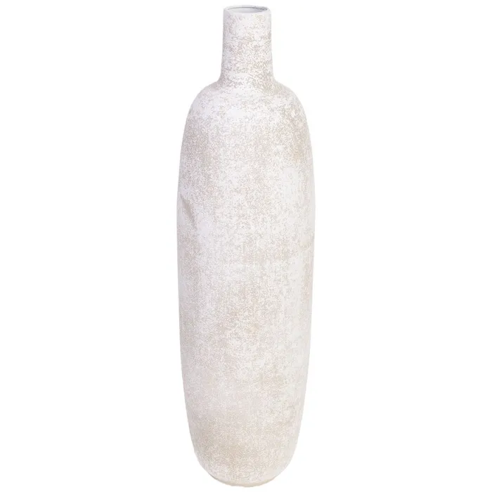 Vase En Métal Gris 19,5x19,5x70,5 Cm (h)