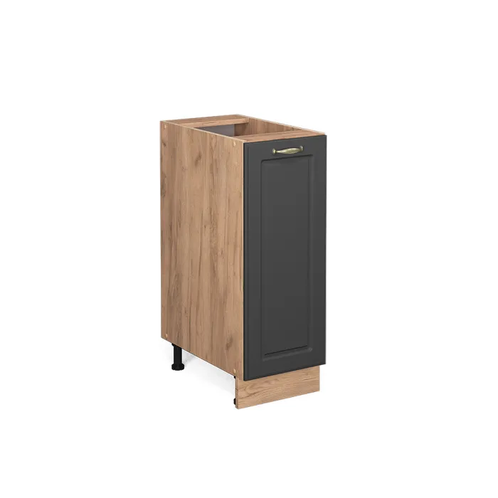 Vicco Meuble de cuisine Anthracite-or 30cm sans PT