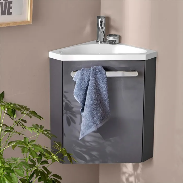 Meuble lave-mains SKINO + robinet chromé