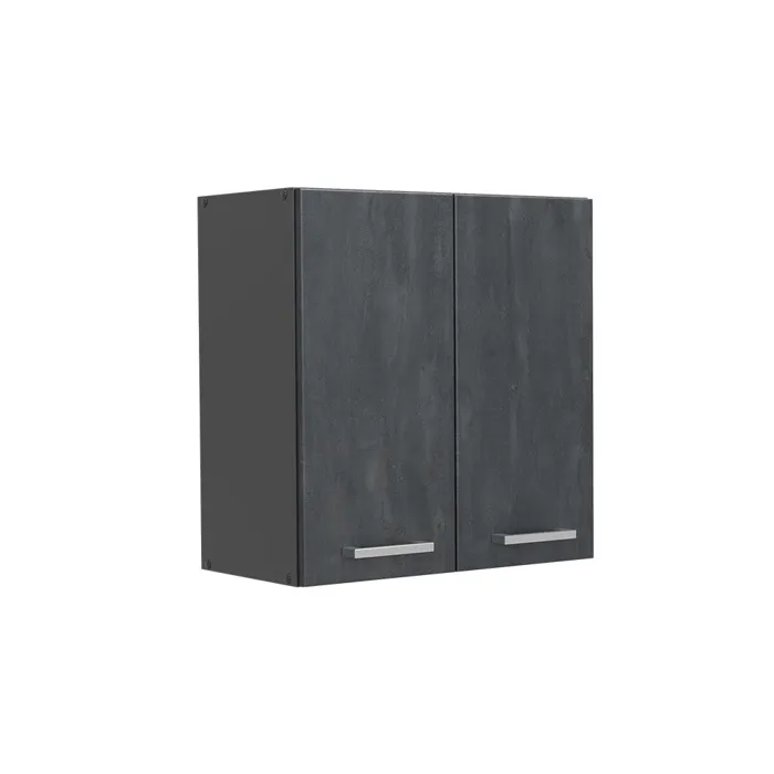 Vicco Elément haut de cuisine Béton noir/Anthracite 60cm