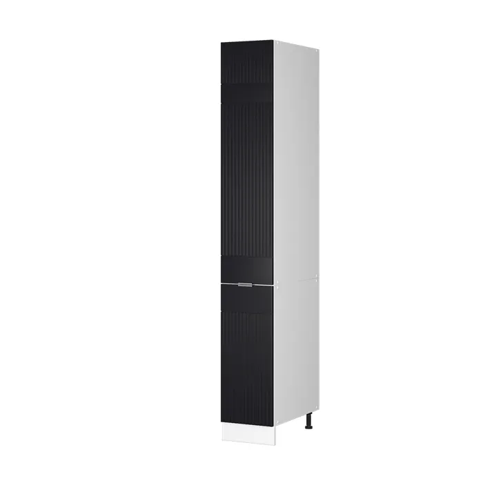 Vicco Armoire haute dapothicaire Noir rayé 30cm