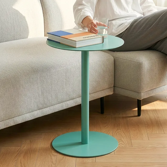 Table d'appoint Nastätten 50 x 40 cm vert menthe en.casa