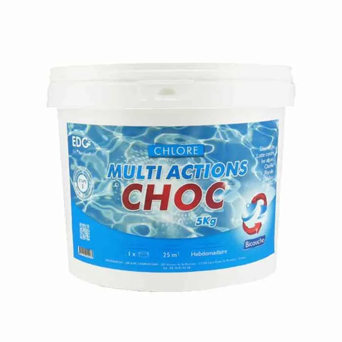 Chlore Piscine Edg 250 G 5 Kg 20 Galets