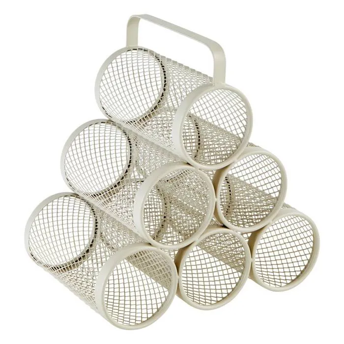 Porte-bouteilles "mayaj" 6 Compartiments En Métal Beige - 5five