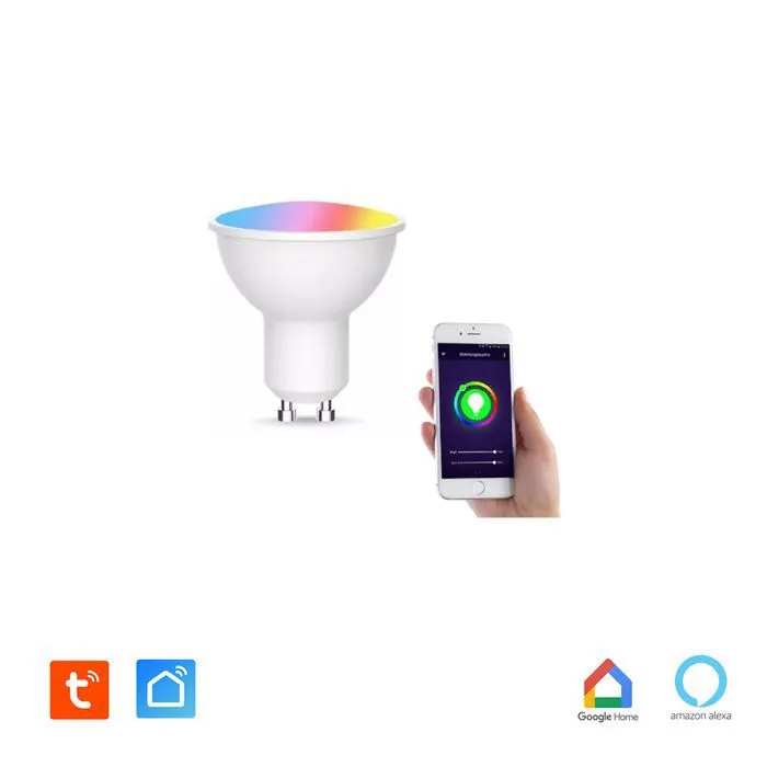 Ampoule GU10 LED connectée RVB 4,8W 380 lm