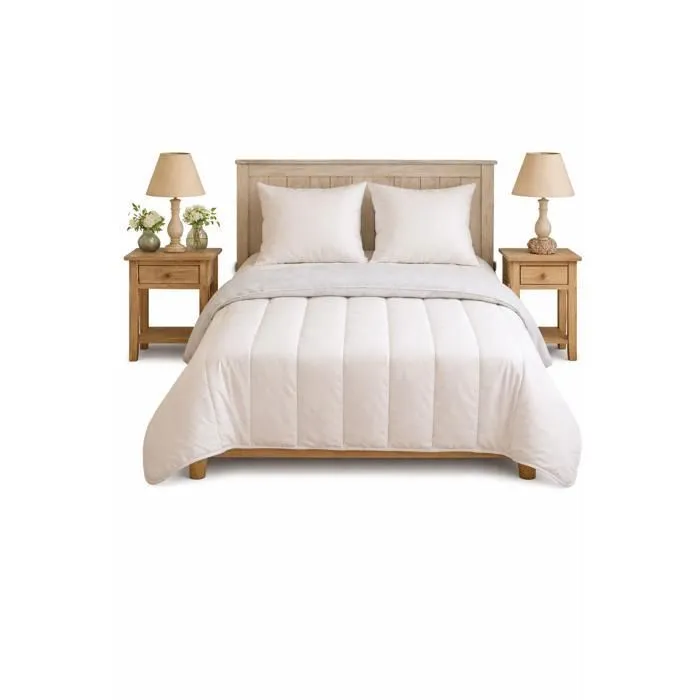 Couette Légère Blanche 1er Prix - 2 Personnes 240 X 260 - Mortreux