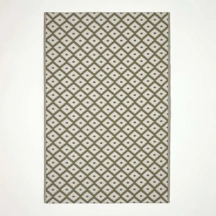 Tapis extérieur terrasse réversible - Tapis de jardin imperméable et résistant UV - May - Gris - 180x270 cm - HOMESCAPES
