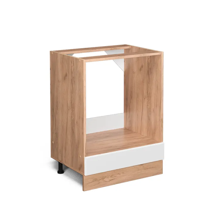 Vicco Meuble pour four Blanc Haute brillance 60cm sans PT