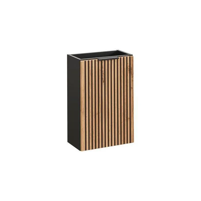 Meuble lave main à suspendre XILO NOIR CHÊNE 40 cm