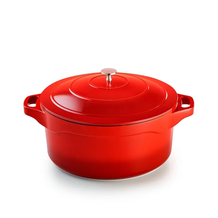 Cocotte Ronde Magma Fonte D'aluminium Avec Couvercle Alu - Pradel