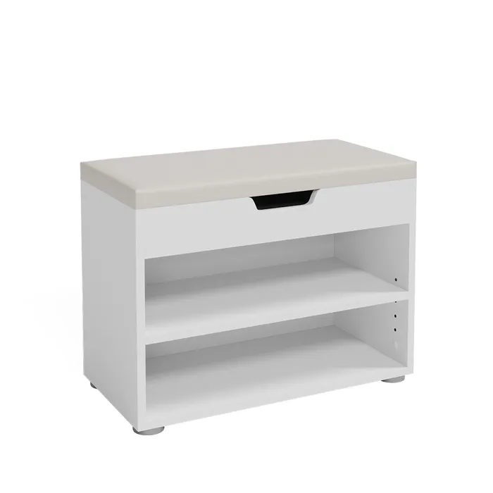 Vicco Banc pour chaussures Blanc 60x45cm
