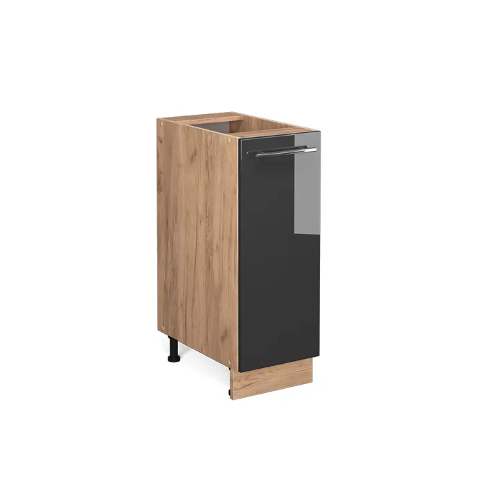Vicco Meuble de cuisine Anthracite Haute brillance 30cm sans PT