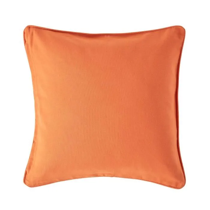 Housse coussin uni terracotta - 30 x 30 cm - HOMESCAPES