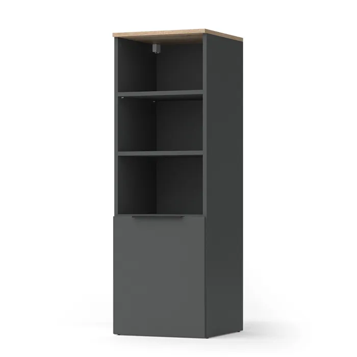 Vicco Armoire universelle Anthracite/Sonoma 40.2x120cm avec une porte