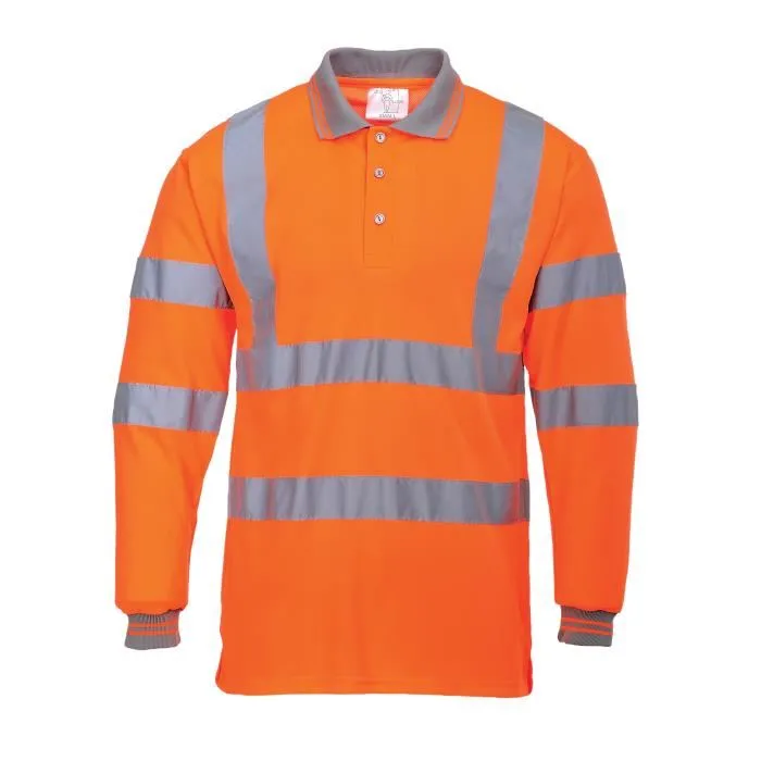 Polo haute visibilité Portwest manches longues Orange L