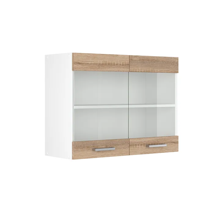 Vicco Meuble de cuisine haut vitré Sonoma 80cm
