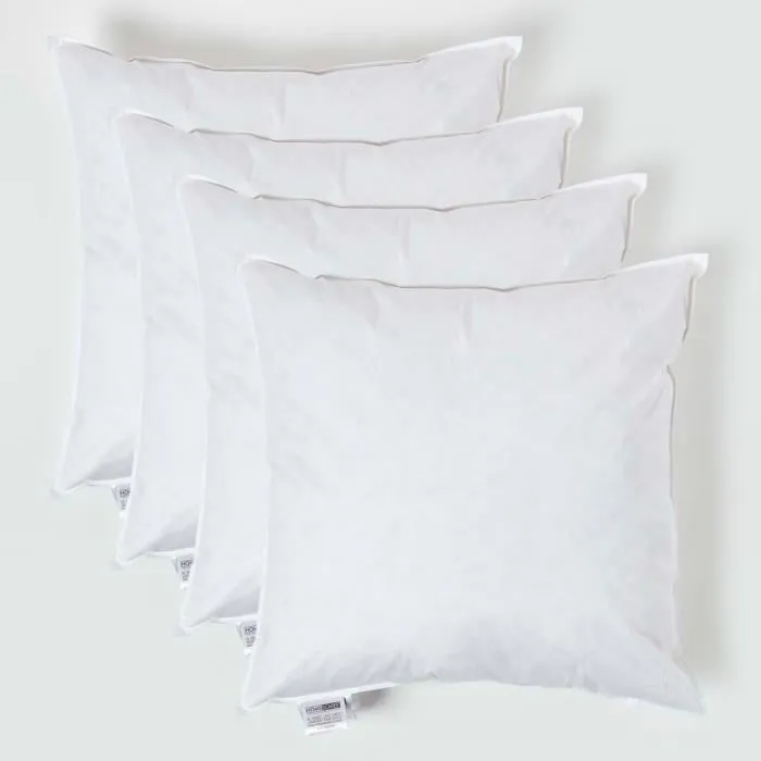 Coussin De Garnissage En Plumes De Canard, 55x55cm Lot De 4 - Homescapes
