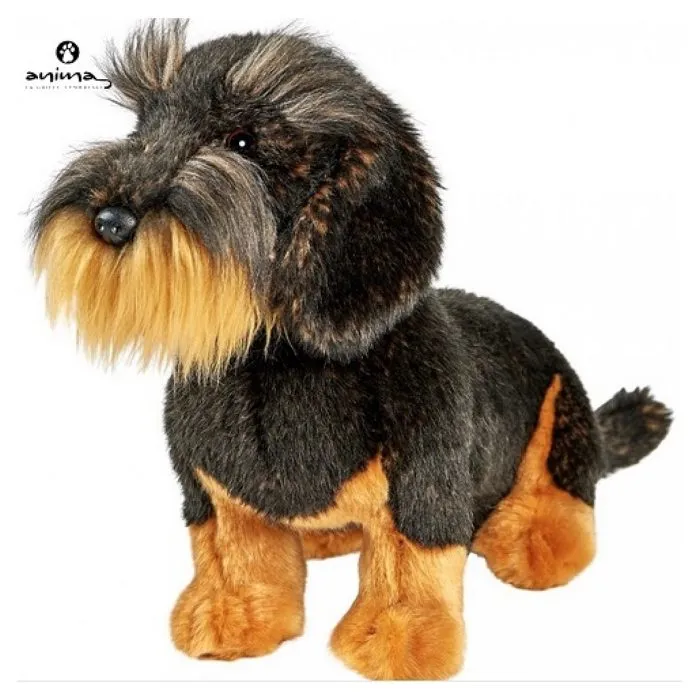 Peluche Anima Teckel Assis 30 Cm