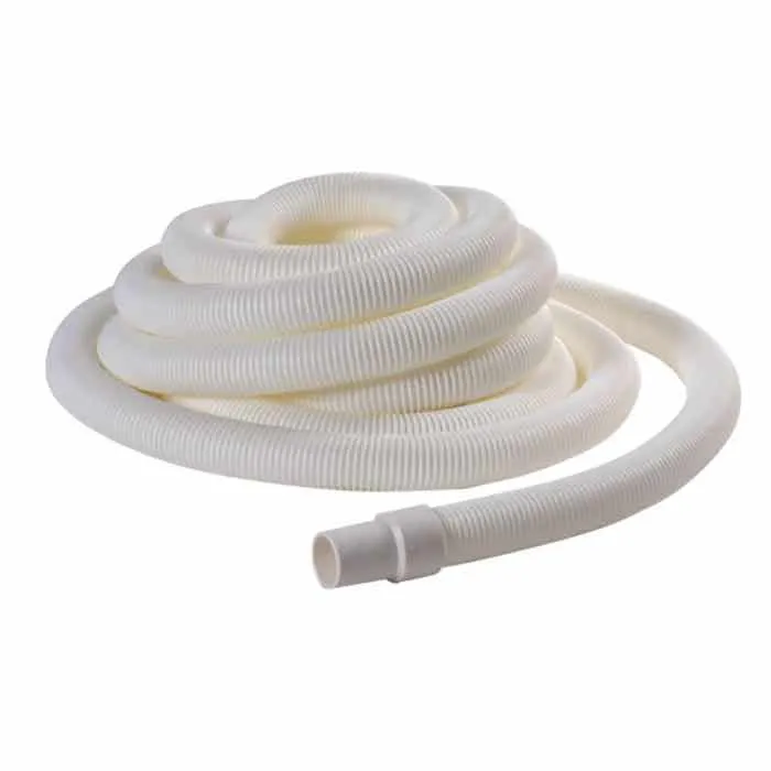 Tuyau Flottant Spiralé Edg By Aqualux 9 M D38 Mm Deux Embouts Blanc Plastique