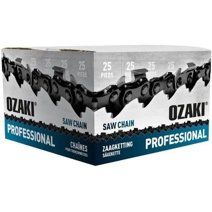 Rouleau De Chaîne De Tronçonneuse Ozaki Carrée:.325.058 (1,5mm) 25 Pieds.