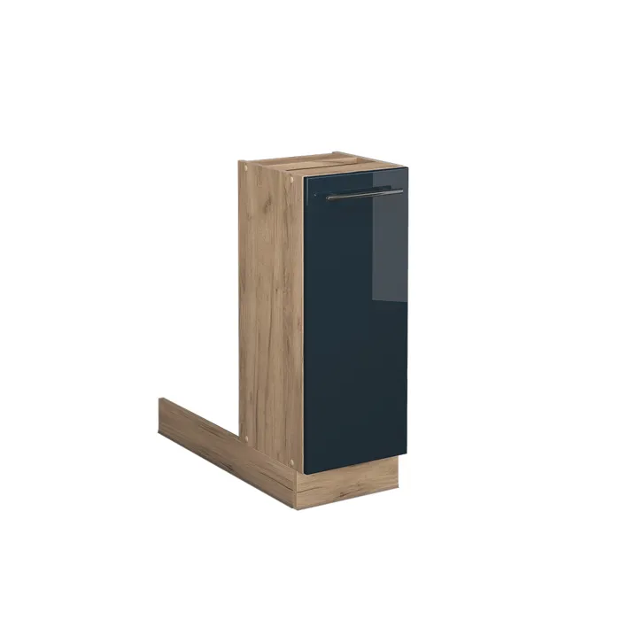 Vicco Armoires de cuisine Bleu foncé brillant 30cm sans PT