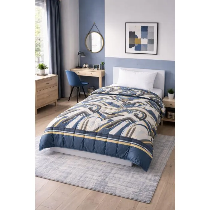 Couette Tempérée Microfibre Sophar - 1 Personne 140 X 200 - Toutes Saisons - Mortreux