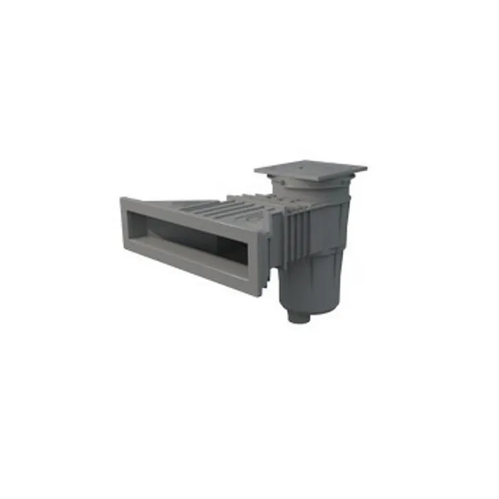 Skimmer ''miroir '' Norm XXL Astral - piscine béton/liner - Gris