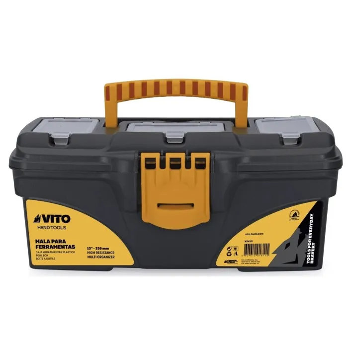 Boite à outils 13" 32 x 16.5 x 13.6 cm - Caisse à outils 3 Organiseurs et Porte outils Amovible VITO