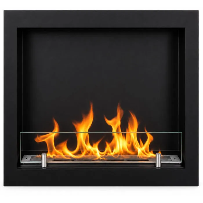 Furore 60 - Cheminée encastrable au bioéthanol 60x55x15 cm avec brûleur en acier de 1,5 litre