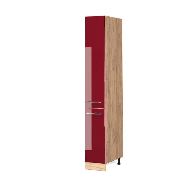 Vicco Meuble haute de cuisine Rouge bordeaux Haute brillance 30cm