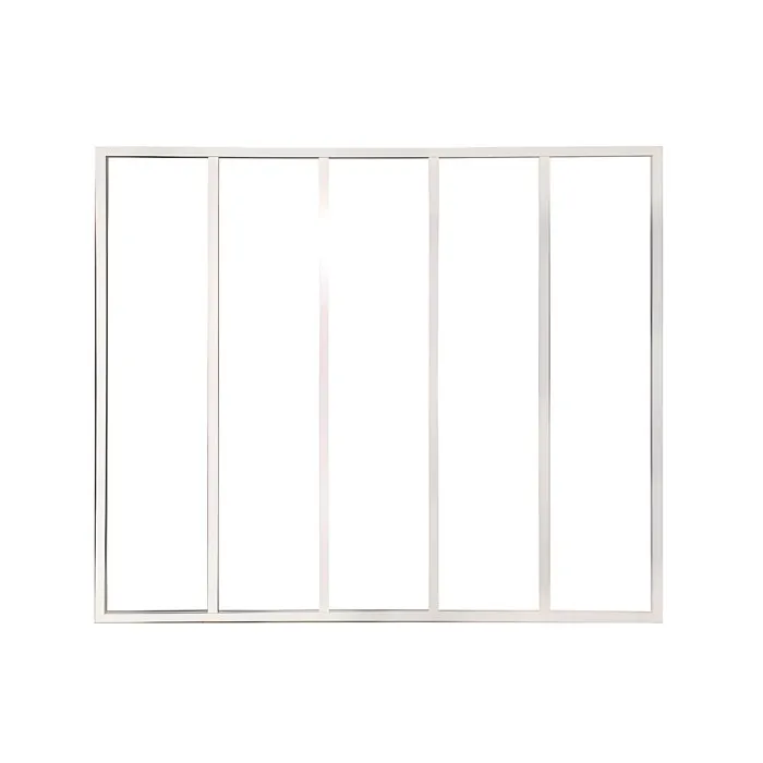 Verrière atelier en aluminium thermolaqué blanc 150 x 130 cm- BAYVIEW