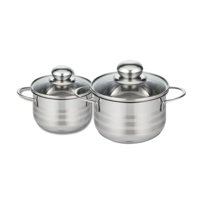 Batterie De Cuisine 2 Faitouts 16/20cm Brillant