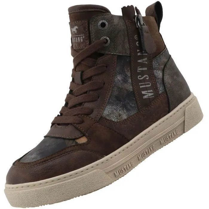 Sneakers montantes Mustang zippées