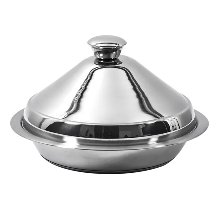 Tajine - cook concept - acier inoxydable - argent