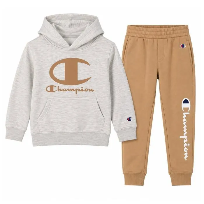 Ensemble De Survêtement Garçon Sweat Et Jogging Beige