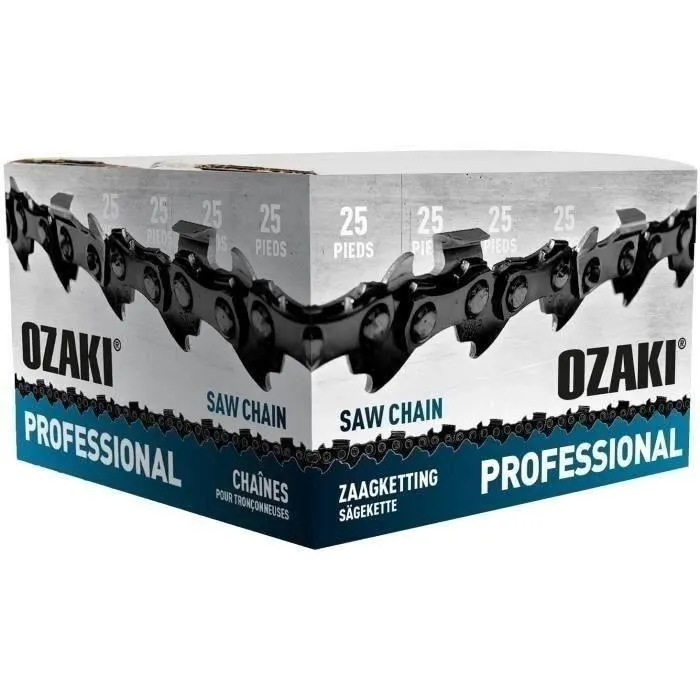 Rouleau De Chaîne De Tronçonneuse Ozaki Semi Carrée: 3/8.063 (1,6mm) 25 Pieds.