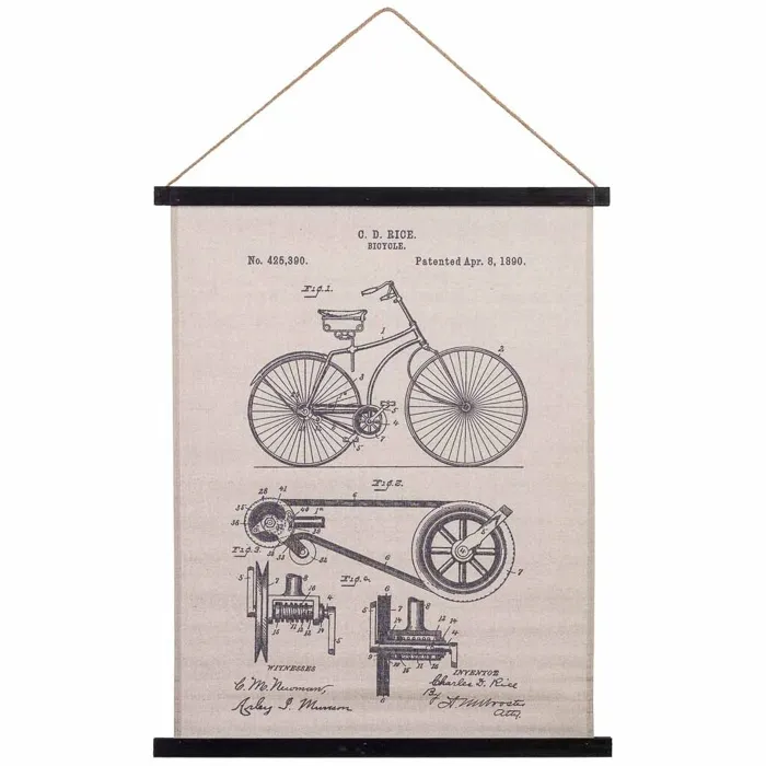 Toile Imprimée En Parchemin