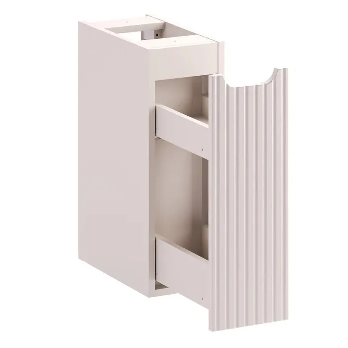 Meuble bas de salle de bain suspendue avec système cargo NOVA cachemire 20 x 57 cm