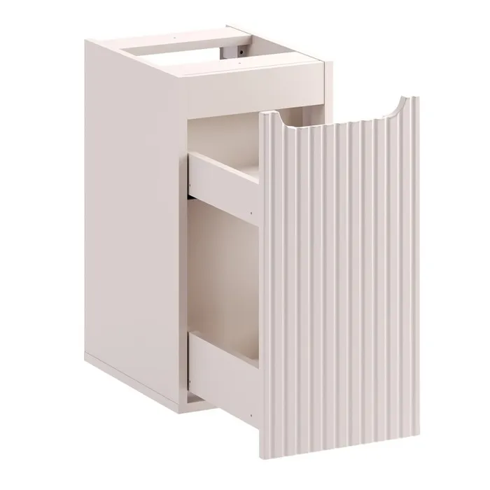 Meuble bas de salle de bain suspendue avec système cargo NOVA cachemire 30 x 57 cm