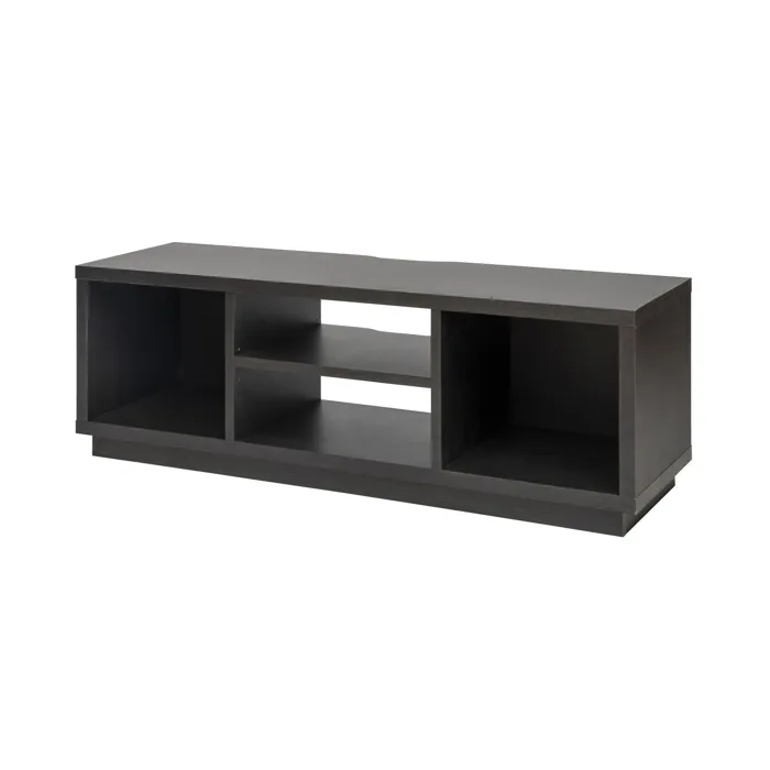 Iris Ohyama, Meuble TV, Meuble tele, Banc TV, Ecran jusqu'à 55 pouces, OTS-125S, Chêne noir, L36 x P126 x H41.5 cm