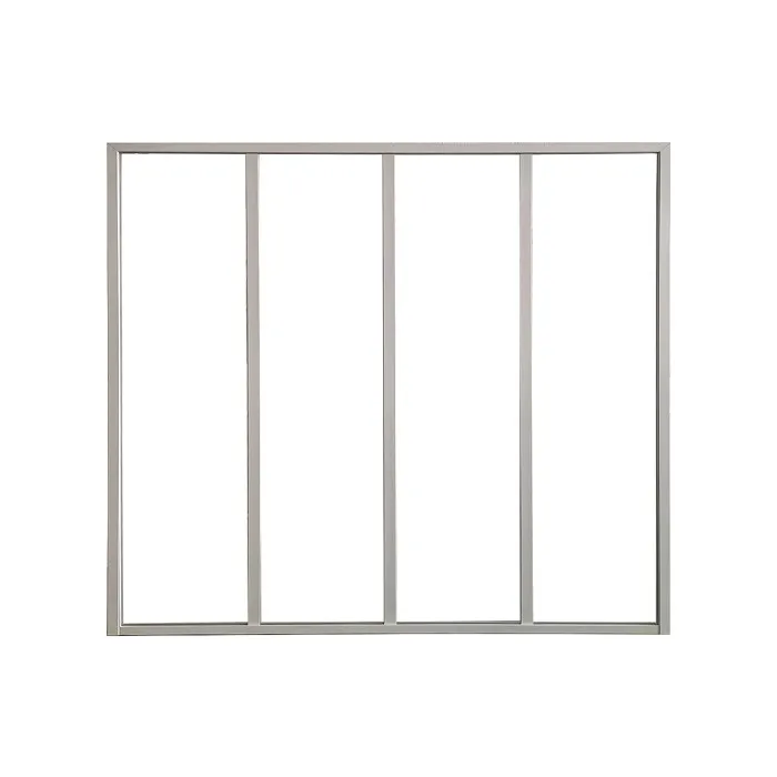 Verrière atelier en aluminium thermolaqué blanc 120 x 105 cm- BAYVIEW