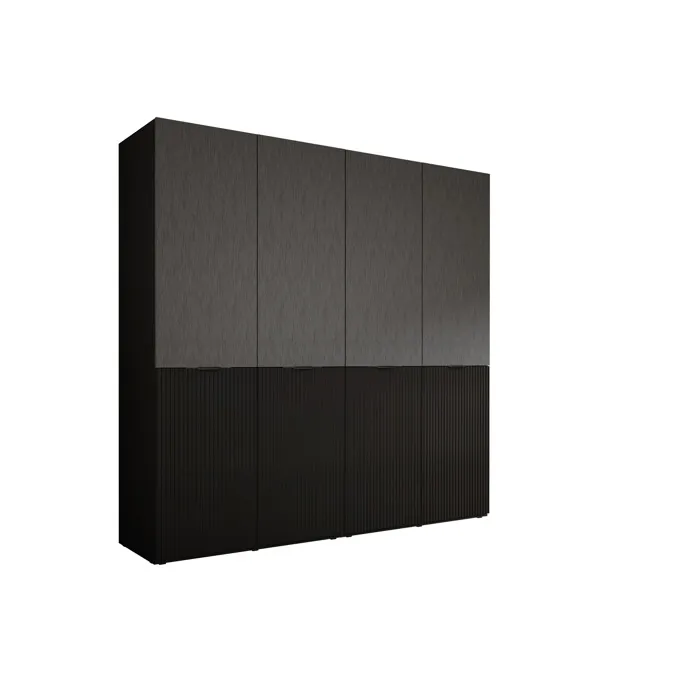 Armoire: Graphite Noir, 200 x 200 x 51 cm
