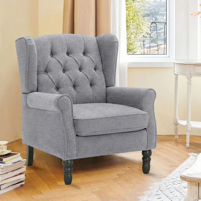 Fauteuil Design Minimaliste, Confort et Style pour Intérieur Moderne, Gris claire