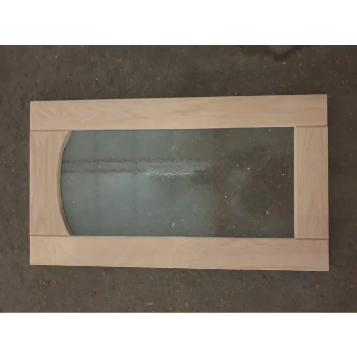 Porte De Cuisine Nature Brut H35xl80 Cm Vitrée Gd Menuiseries