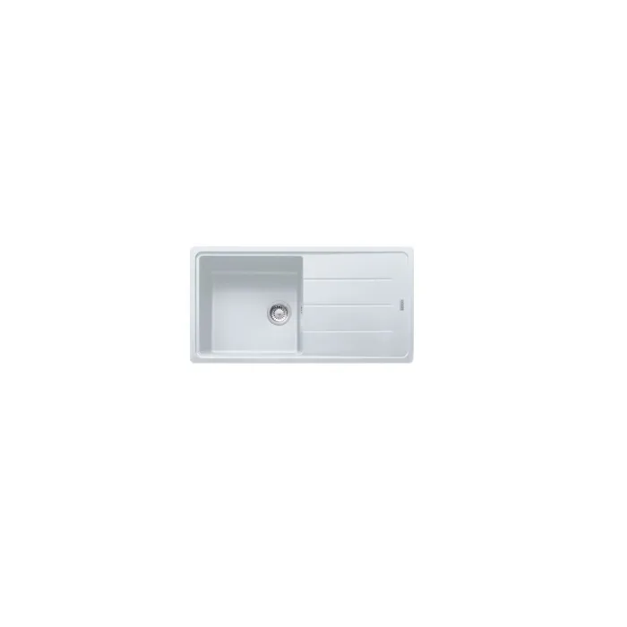 Evier Franke Basis Fragranite BFG611-97 - Blanc Artic (Moucheté)