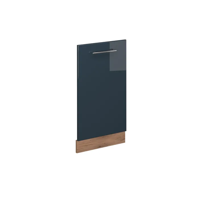 Vicco Façade de lave-vaisselle Bleu foncé brillant 45cm sans PT